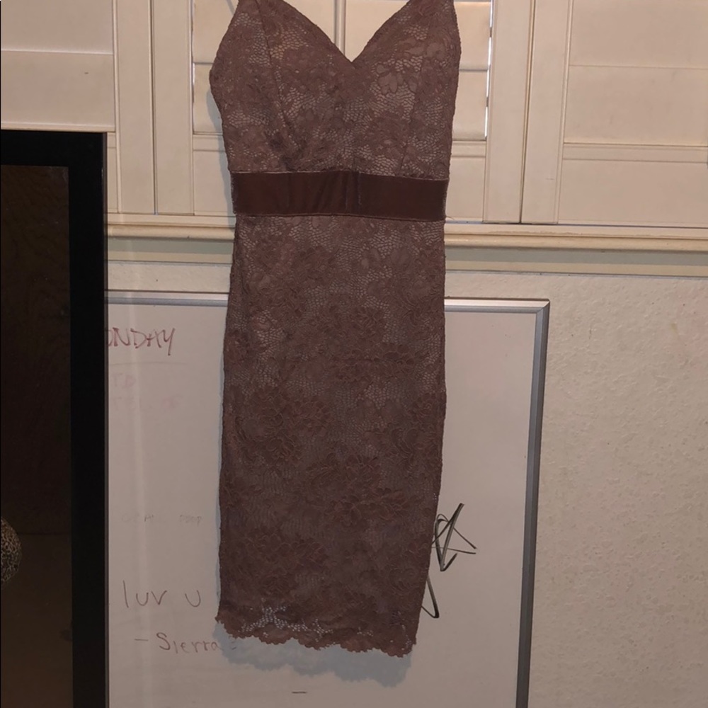 tight muave formal dress